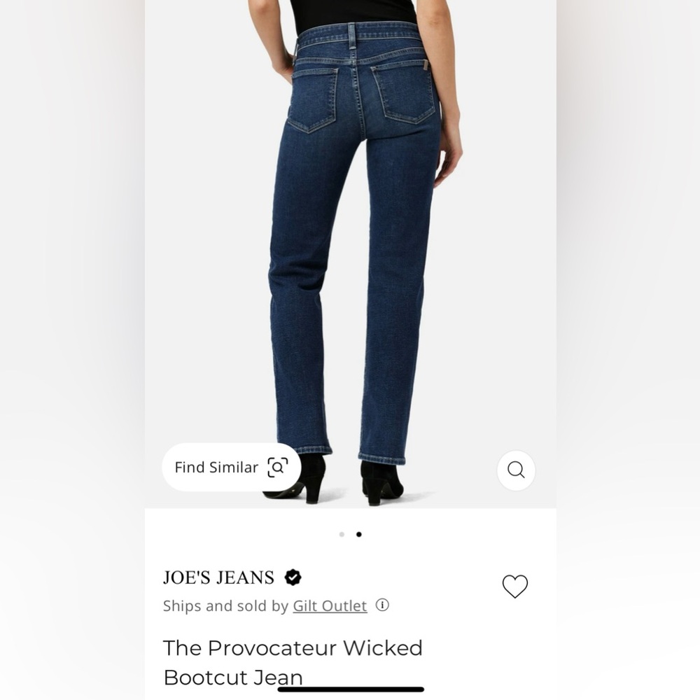 Joe Jeans Provecteur Petite Bootcute Jeans in Wicked- size 29